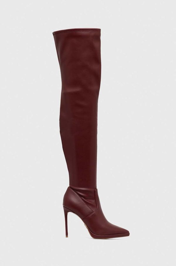 Steve Madden Elegantni škornji Steve Madden Keandra ženski, bordo barva, SM11002678