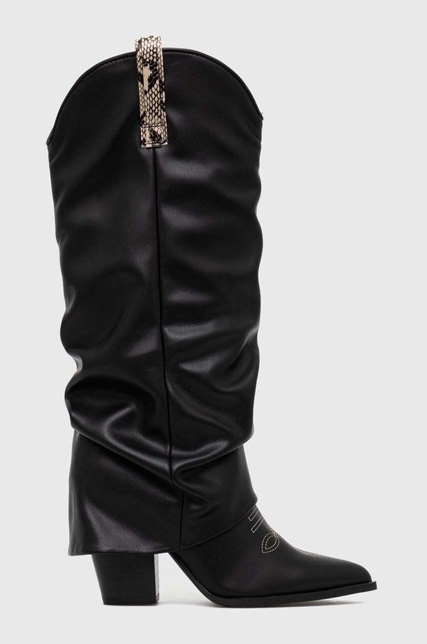 Steve Madden Elegantni škornji Steve Madden Lassy ženski, črna barva, SM11002714