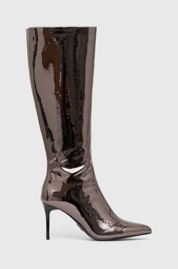 Steve Madden Elegantni škornji Steve Madden Lovable ženski, srebrna barva, SM11002618