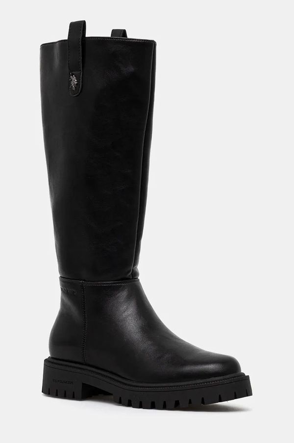 U.S. Polo Assn. Elegantni škornji U.S. Polo Assn. KARMA ženski, črna barva, KARMA017W/DY1