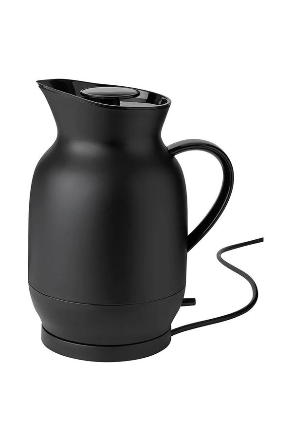 Stelton Električni čajnik Stelton Amphora 1,2 L črna barva