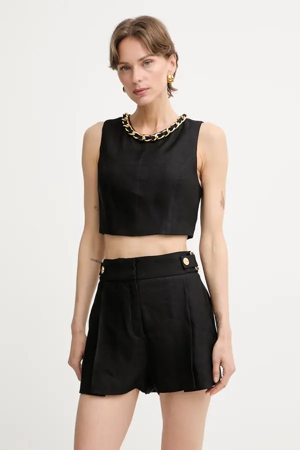 Elisabetta Franchi Elisabetta Franchi bluza ženska z lanom