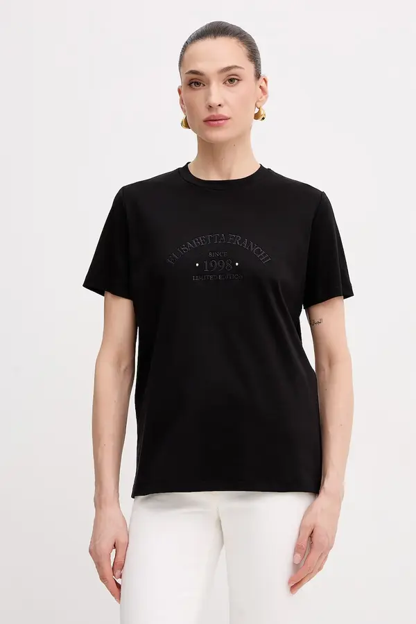 Elisabetta Franchi Elisabetta Franchi kratka majica ženska bombažna
