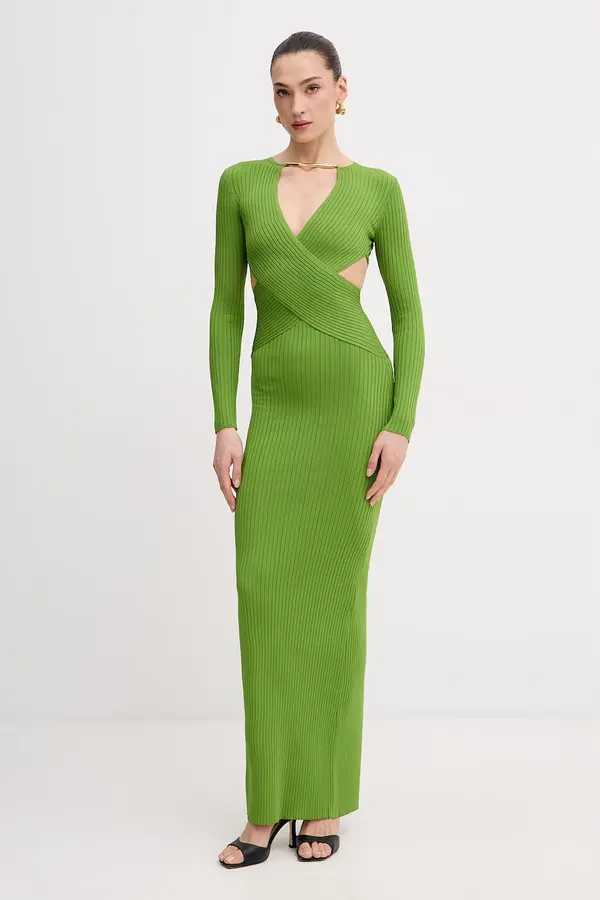 Elisabetta Franchi Elisabetta Franchi oprijeta obleka z viskozo