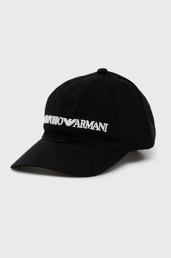 Emporio Armani Emporio Armani bombažna kapa
