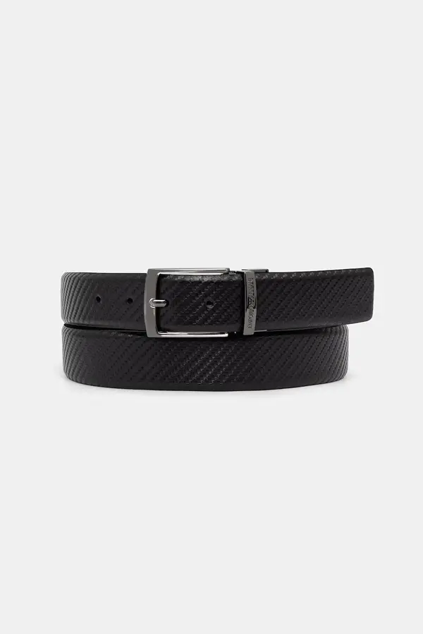 Emporio Armani Emporio Armani dvostranski pas moški usnjeni