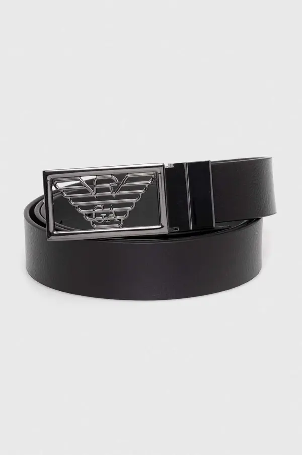 Emporio Armani Emporio Armani dvostranski pas moški usnjeni