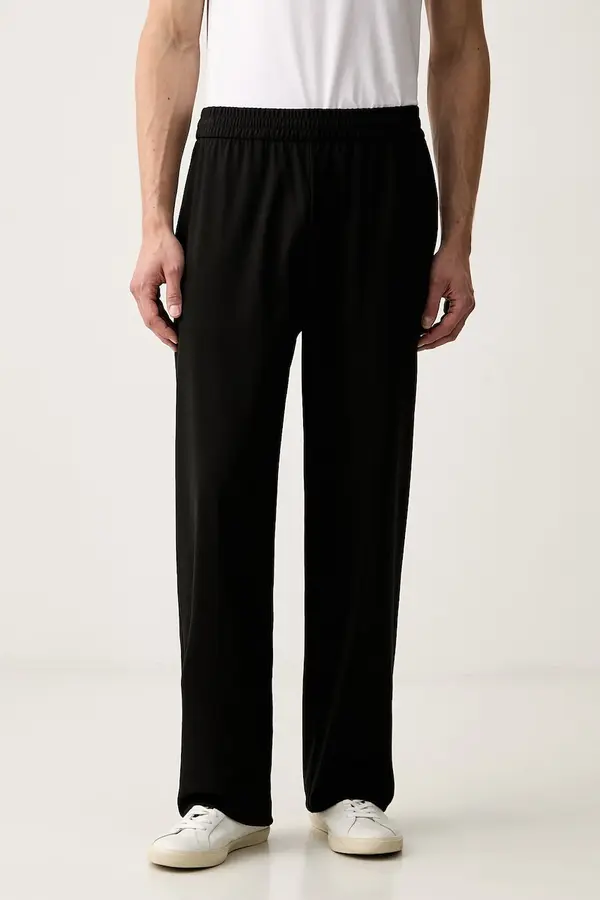 Emporio Armani Emporio Armani hlače moške z lyocellom