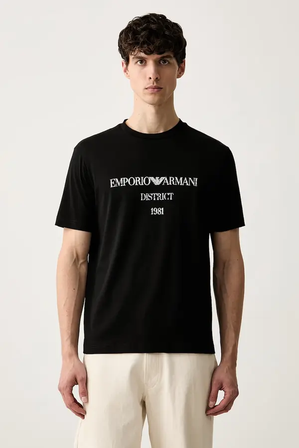 Emporio Armani Emporio Armani kratka majica moška bombažna
