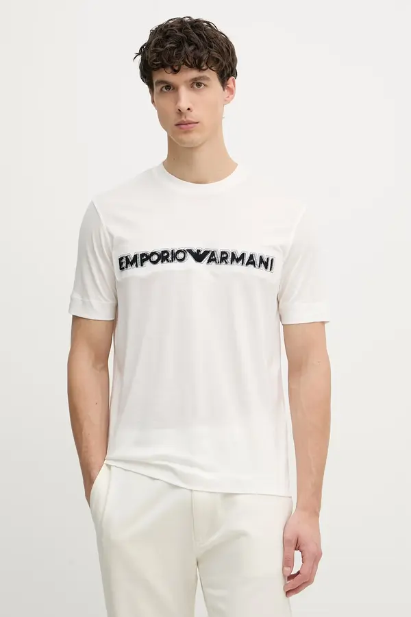 Emporio Armani Emporio Armani kratka majica moška z lyocellom