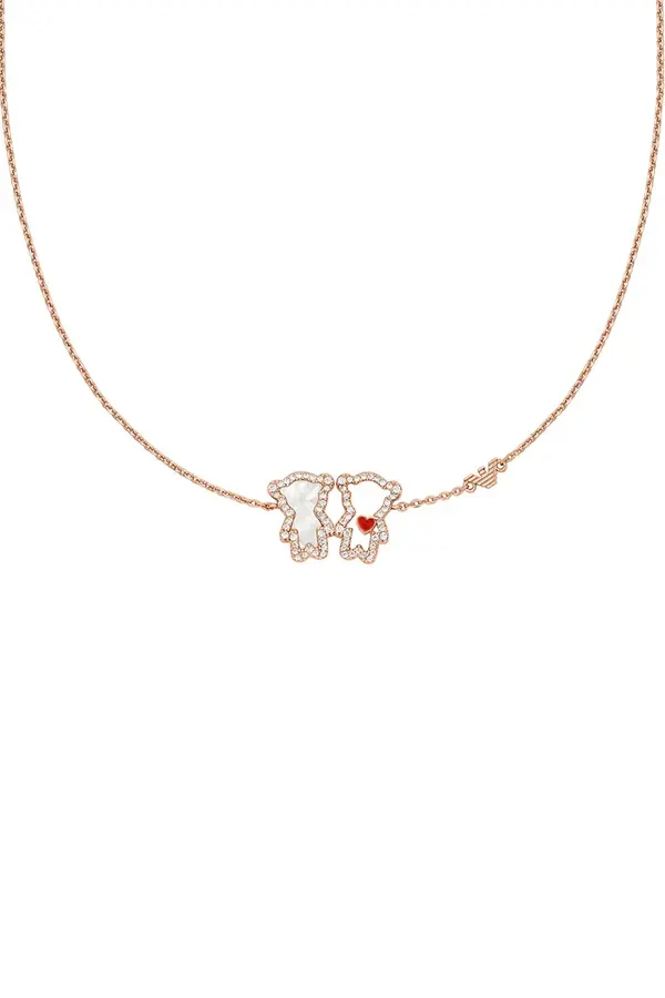 Emporio Armani Emporio Armani ogrlica ženska medenina kubični cirkonij Sentimental