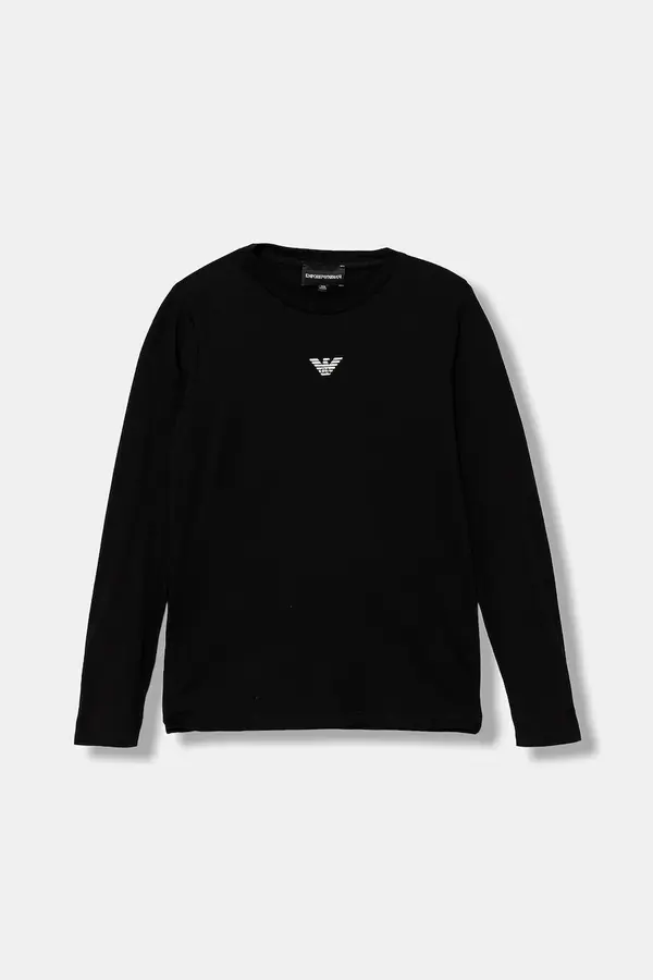 Emporio Armani Emporio Armani Otroška bombažna majica z dolgimi rokavi Emporio Armani