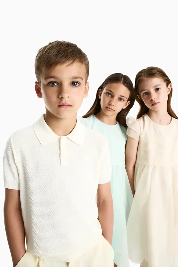 Emporio Armani Emporio Armani pletena polo majica ženska z viskozo