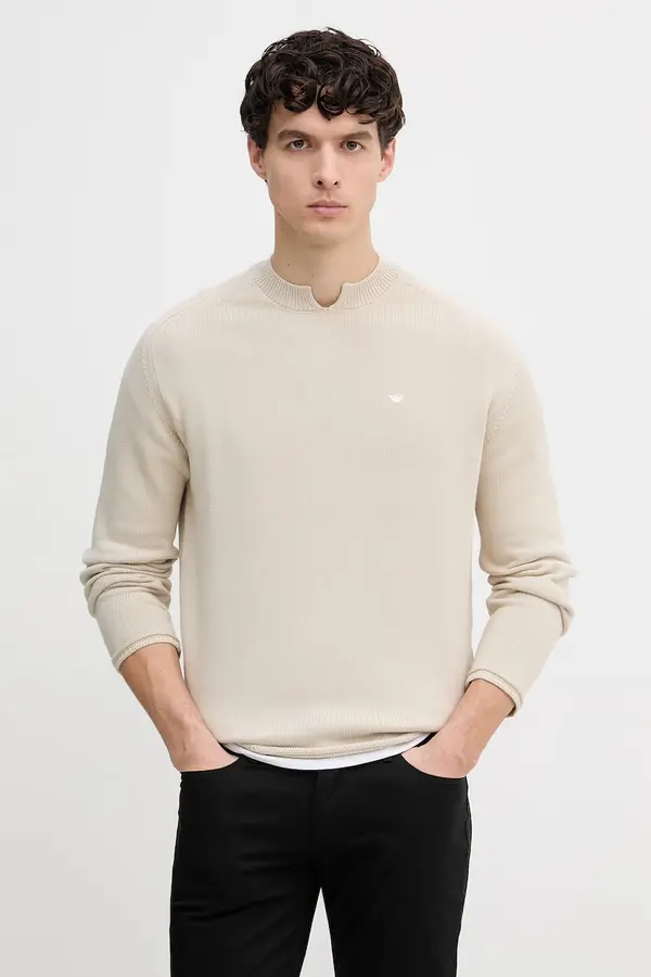 Emporio Armani Emporio Armani pulover moški bombažen