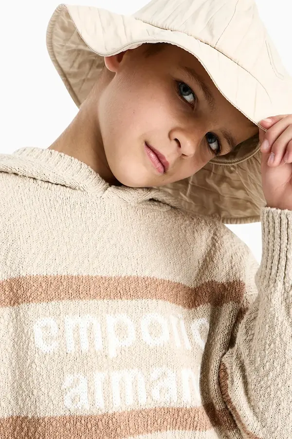 Emporio Armani Emporio Armani pulover otroški bombažen