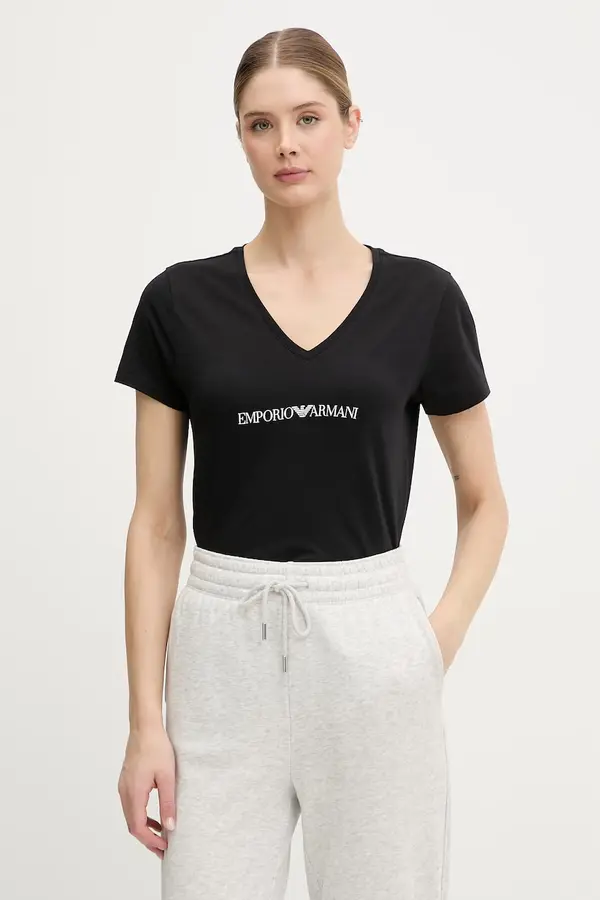 Emporio Armani Underwear Emporio Armani Underwear kratka ženska majica z bombažem