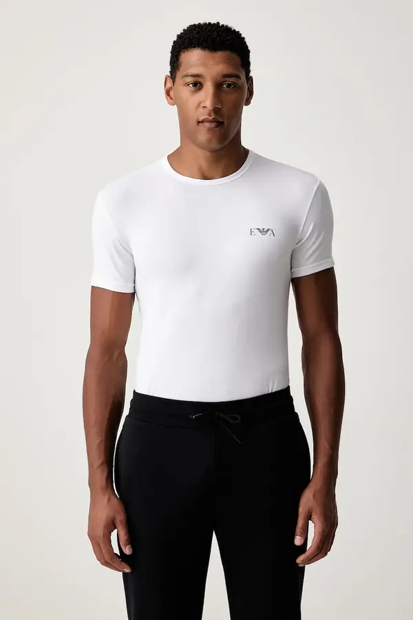 Emporio Armani Underwear Emporio Armani Underwear loungewear kratka majica moška bombažna z elastanom