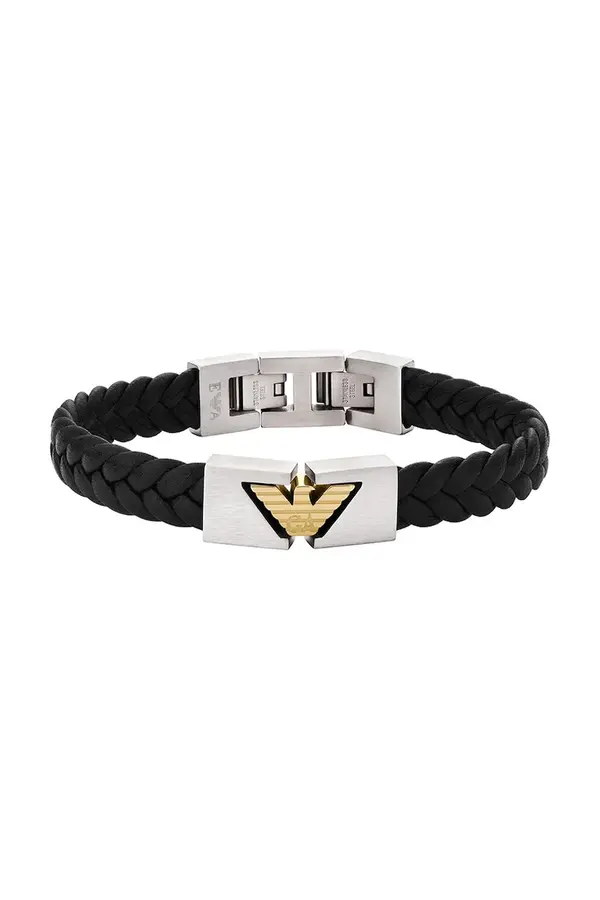 Emporio Armani Emporio Armani Usnjena zapestnica Emporio Armani