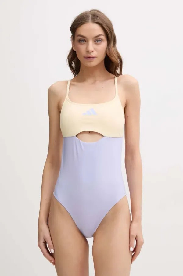 adidas Enodelne kopalke adidas X-BACK CB SUIT vijolična barva, JE4370