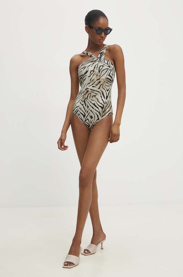 Answear Lab Enodelne kopalke Answear Lab bež barva