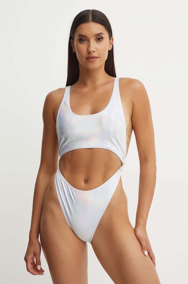 Drivemebikini Enodelne kopalke Drivemebikini Stana Shine srebrna barva