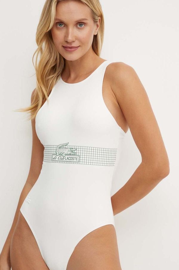 Lacoste Enodelne kopalke Lacoste bež barva, MF5387