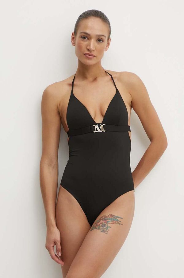 Max Mara Beachwear Enodelne kopalke Max Mara Beachwear črna barva, 2416831069600