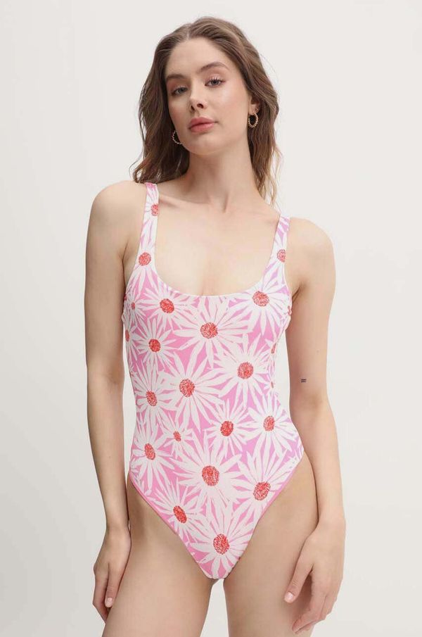 United Colors of Benetton Enodelne kopalke United Colors of Benetton roza barva