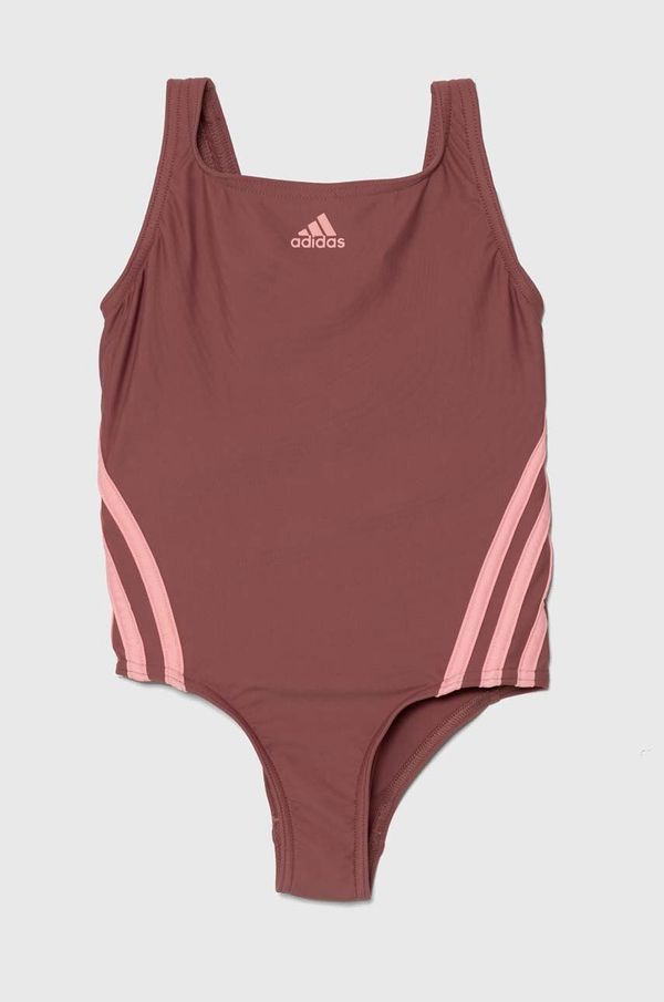 adidas Performance Enodelne otroške kopalke adidas Performance 3S SWIMSUIT roza barva, IY5067