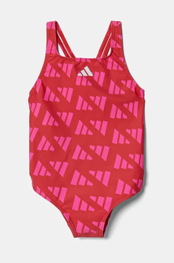 adidas Performance Enodelne otroške kopalke adidas Performance rdeča barva, JG6050