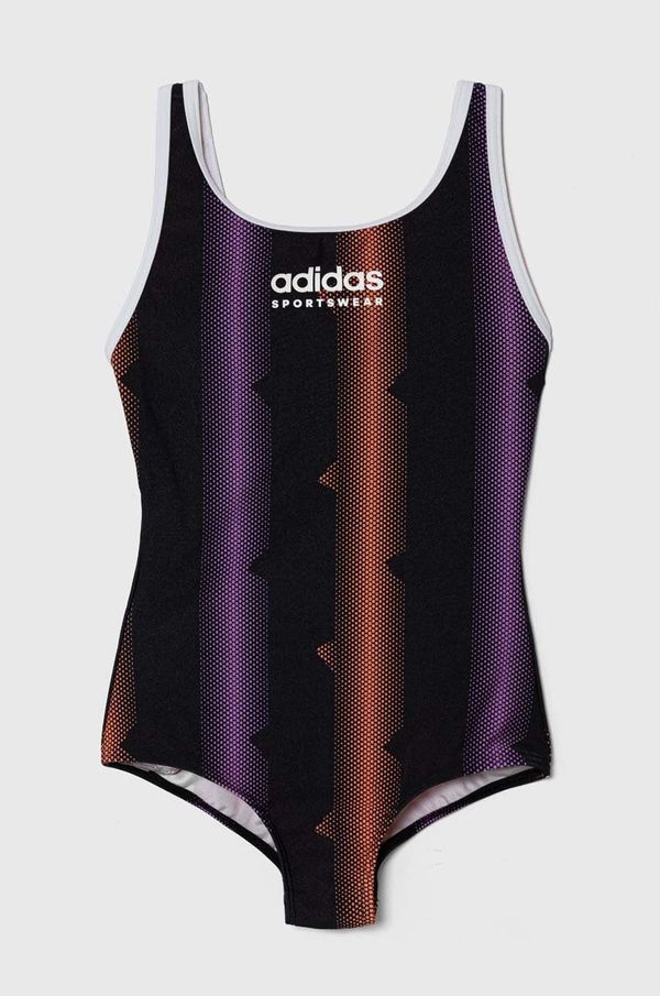 adidas Performance Enodelne otroške kopalke adidas Performance TIRO SUIT GIRLS črna barva, IS5467