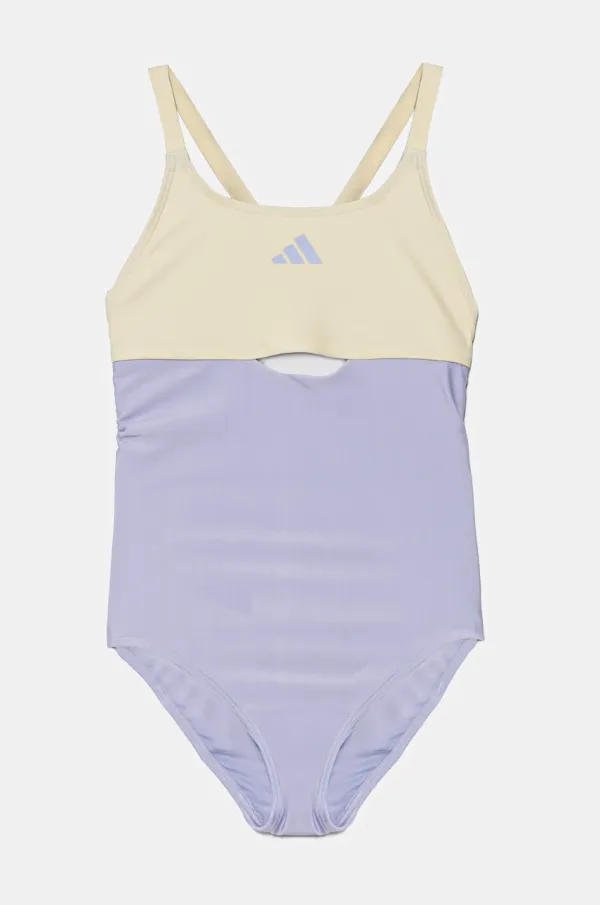 adidas Performance Enodelne otroške kopalke adidas Performance vijolična barva, JG3546