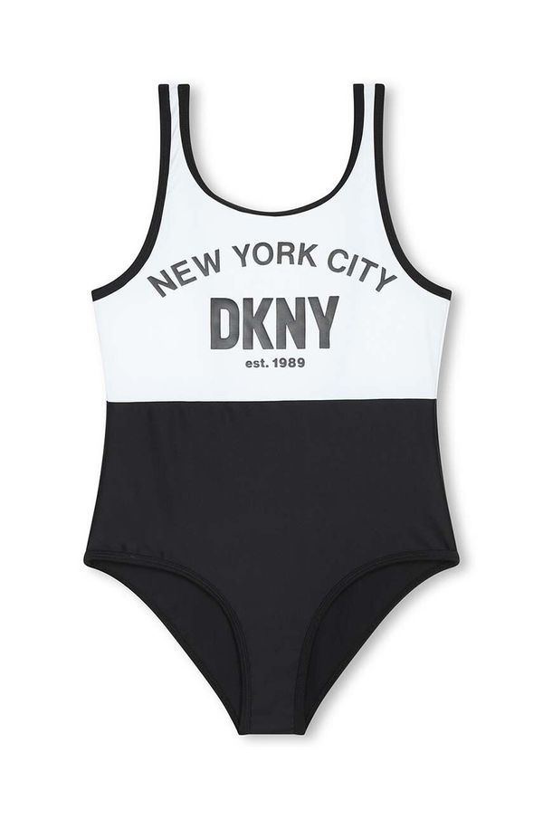 DKNY Enodelne otroške kopalke Dkny črna barva