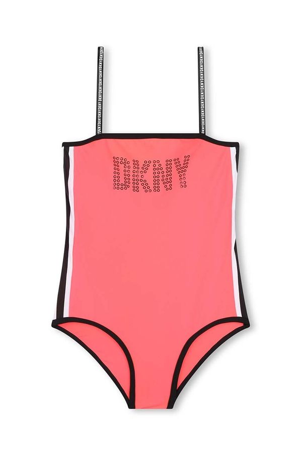 DKNY Enodelne otroške kopalke Dkny rdeča barva