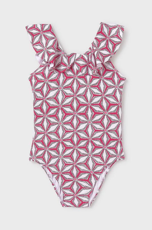 Mayoral Enodelne otroške kopalke Mayoral roza barva, 6770