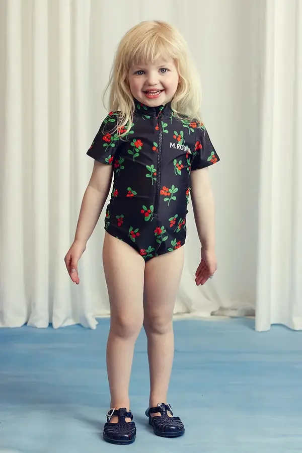 Mini Rodini Enodelne otroške kopalke Mini Rodini Lingonberries