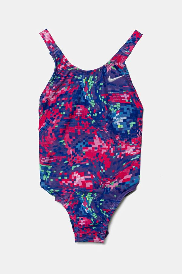 Nike Kids Enodelne otroške kopalke Nike Kids roza barva, NESSE045