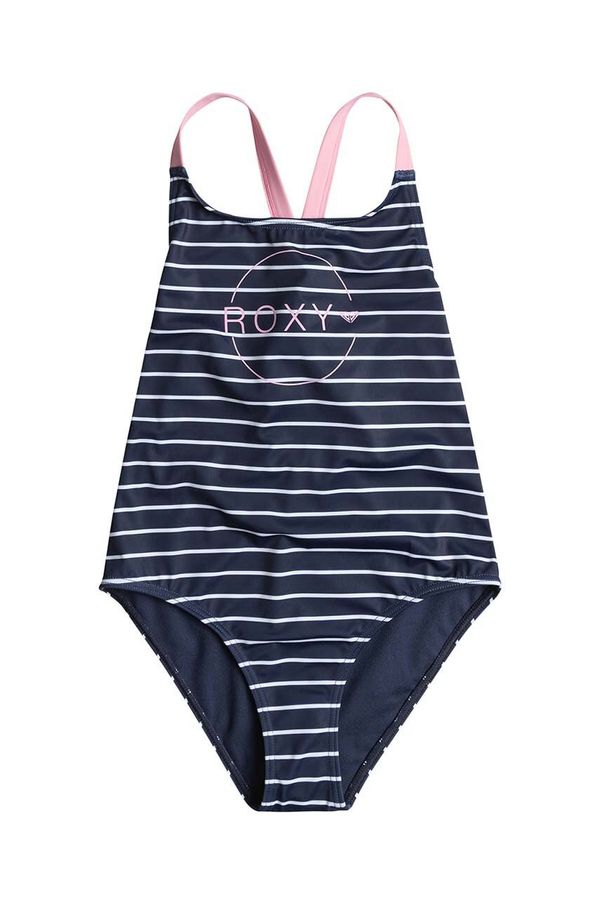 Roxy Enodelne otroške kopalke Roxy BICOASIC STRI mornarsko modra barva