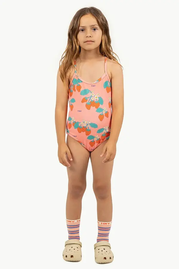 Tinycottons Enodelne otroške kopalke Tinycottons STRAWBERRIES SWIMSUIT