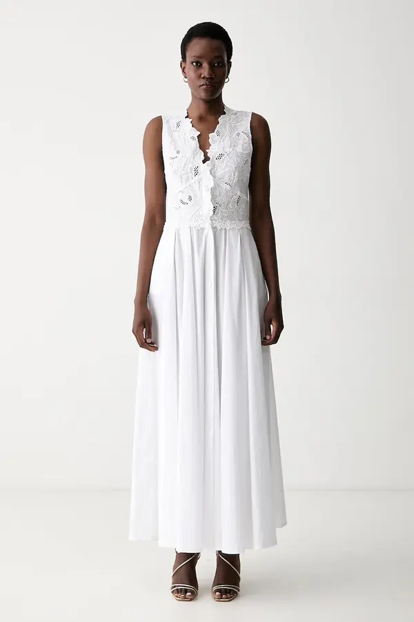 Ermanno Scervino LIFE Ermanno Scervino LIFE obleka bombaž z elastanom
