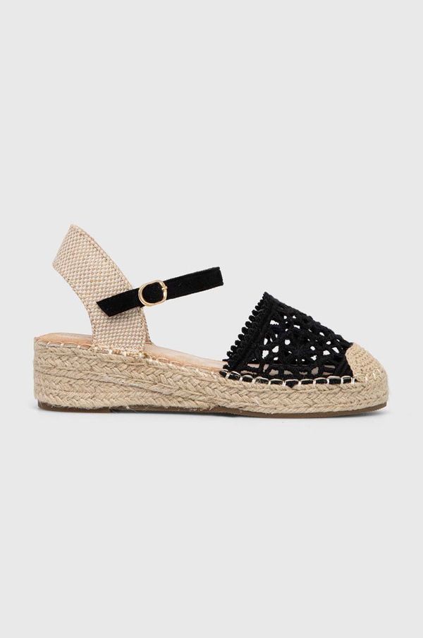 Answear Lab Espadrile Answear Lab črna barva