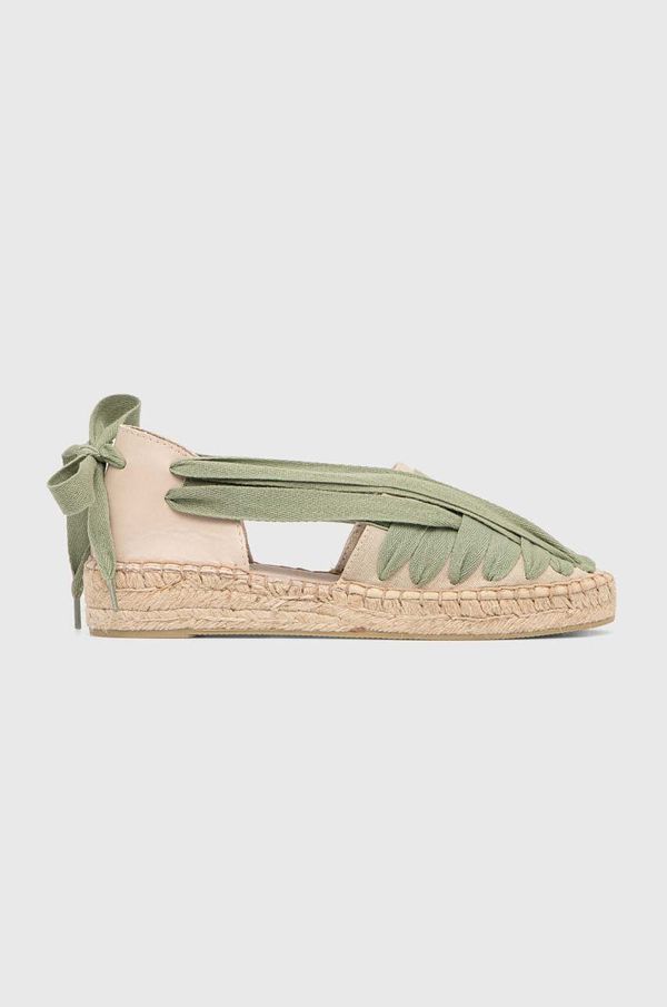 Answear Lab Espadrile Answear Lab zelena barva