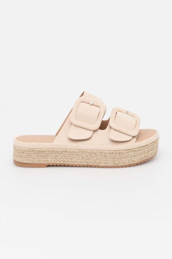Answear Lab Espadrile Answear Lab ženski, bež barva