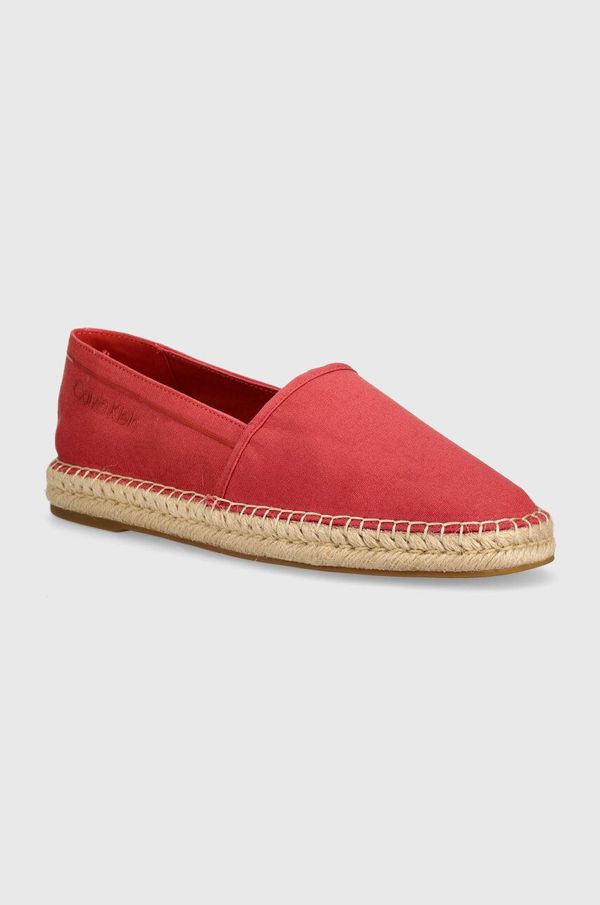 Calvin Klein Espadrile Calvin Klein ESPADRILLE CV rdeča barva, HM0HM00539