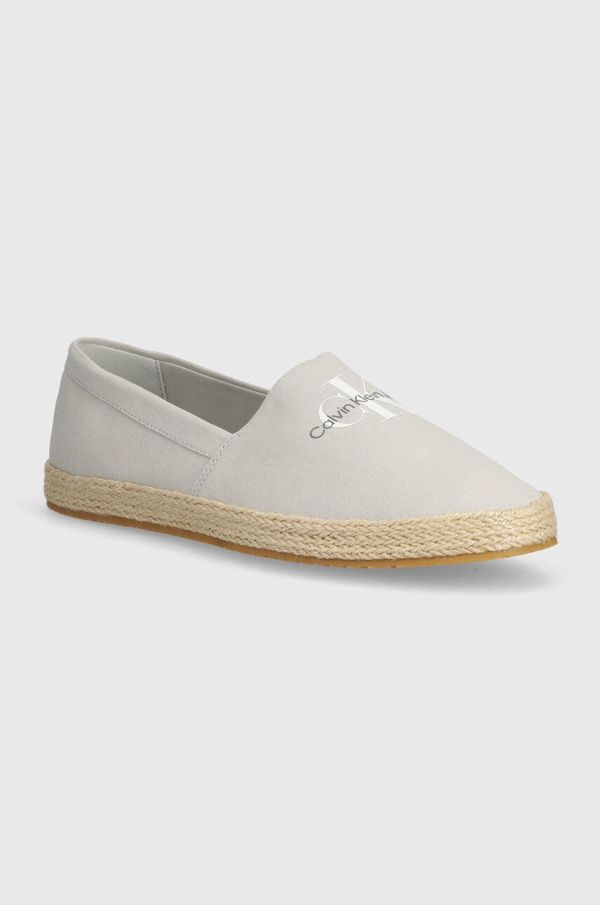 Calvin Klein Jeans Espadrile Calvin Klein Jeans ESPADRILLE SLIPON ML siva barva, YM0YM00935