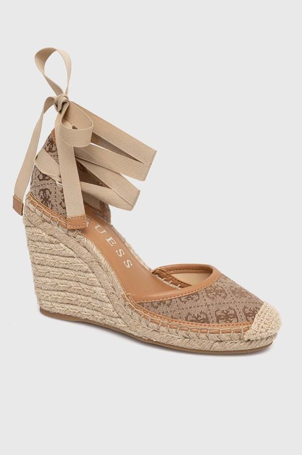 Guess Espadrile Guess RADLY ženske, rjava barva, FLGRAD FAL04