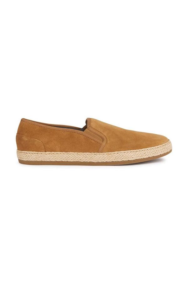 Geox Espadrile iz semiša Geox U PANTELLERIA rjava barva, U25DWA 00022 C6018