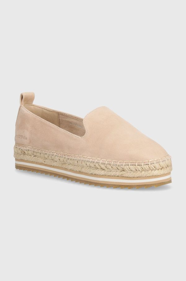 Marc O'Polo Espadrile iz semiša Marc O'Polo bež barva, 40318323801305 NN2M3040