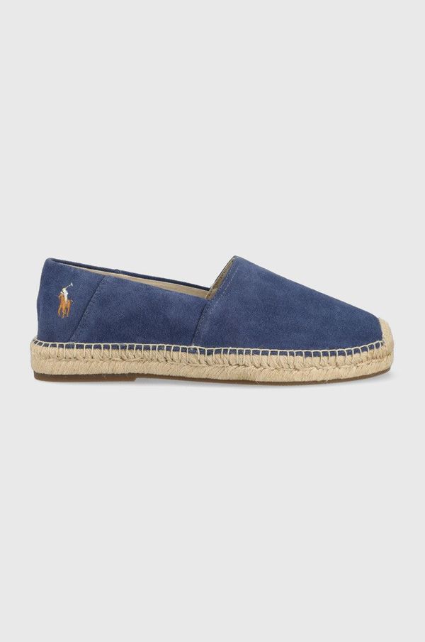 Polo Ralph Lauren Espadrile iz semiša Polo Ralph Lauren CEVIO mornarsko modra barva