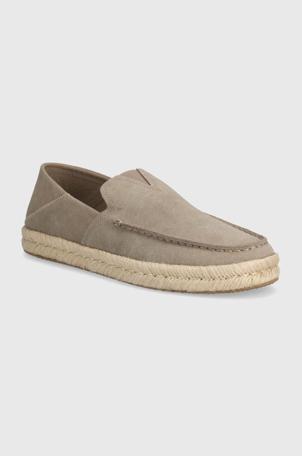 Toms Espadrile iz semiša Toms Alonso Loafer Rope bež barva, 10020865